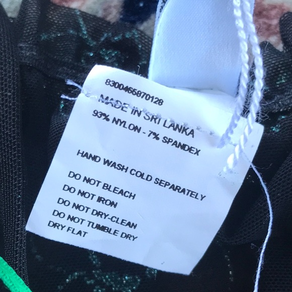 Intimissimi Victoria Secret Matching Camisole size (M) Panty (S) Black green - Picture 9 of 9